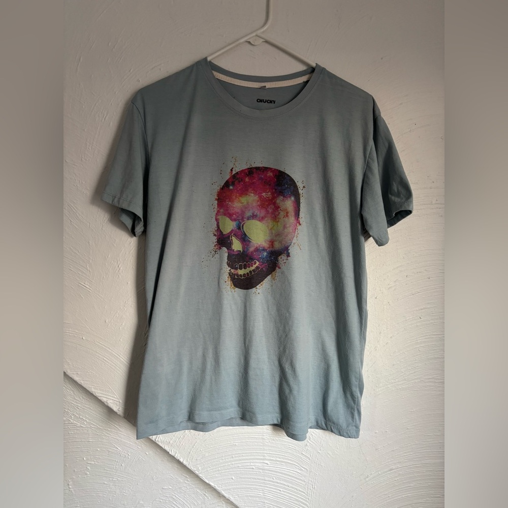 Chucky Blue Graphic T-Shirt Size L